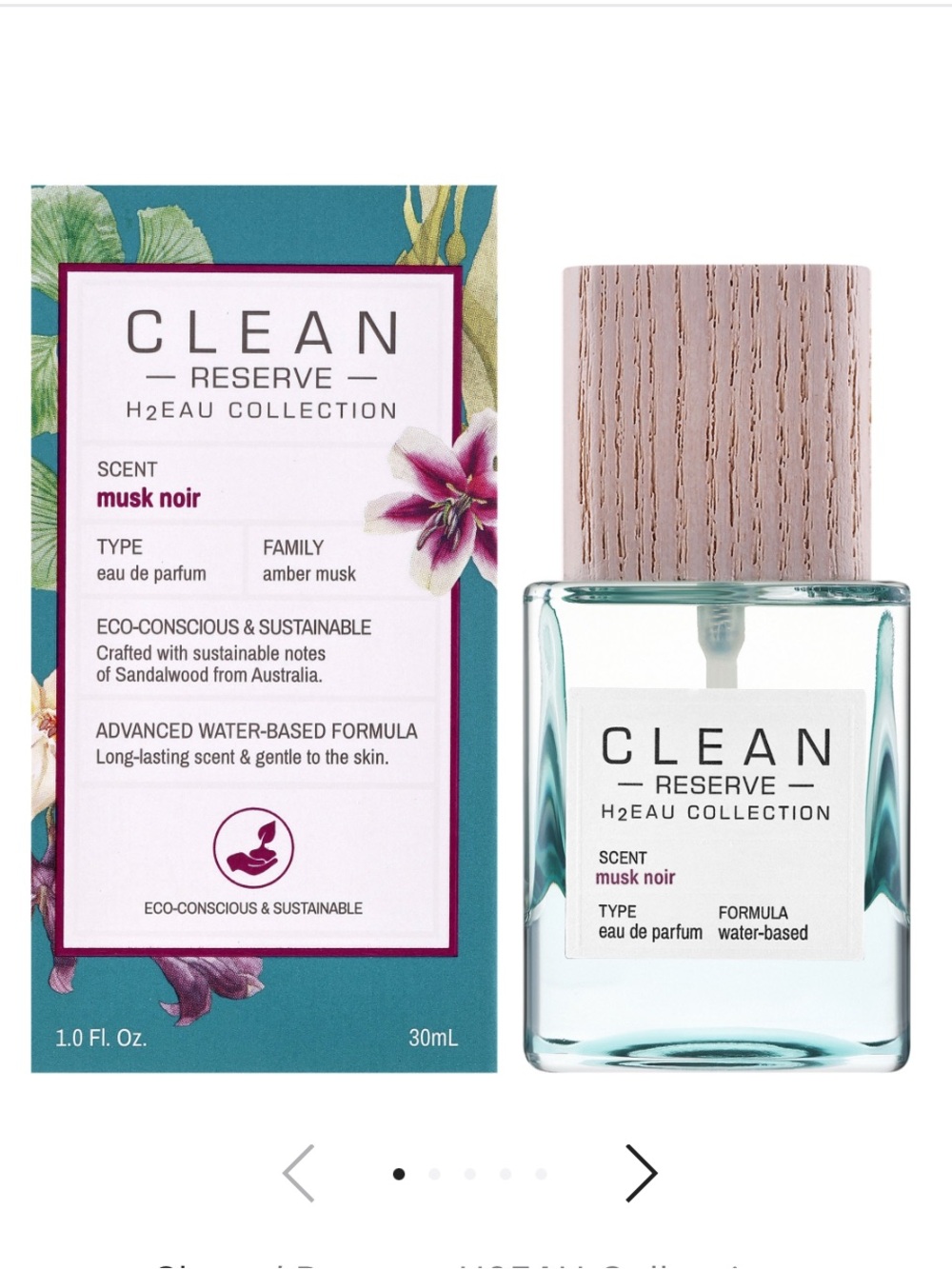 CLEAN Reserve H2EAU Musk Noir EDP 30ml BRAND NEW/SEALED - Picture 2 of 4